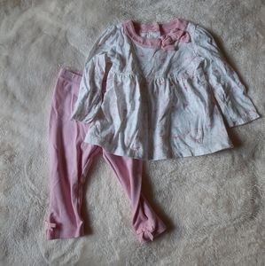 4/$10 ⭐ cat print legging and long sleeve